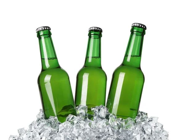 Bottles on ice — Stock Photo, Image