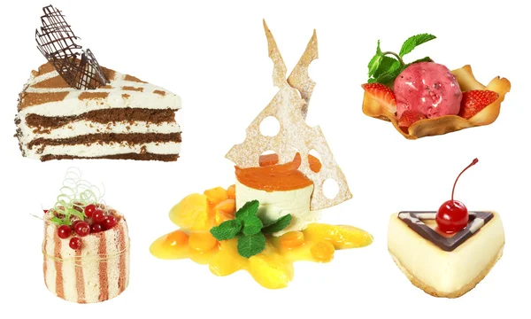 Set of 5 cakes — Stock Photo, Image