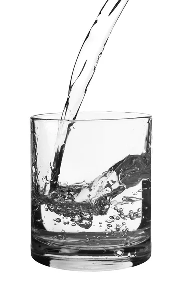 Bir bardak su akan — Stok fotoğraf