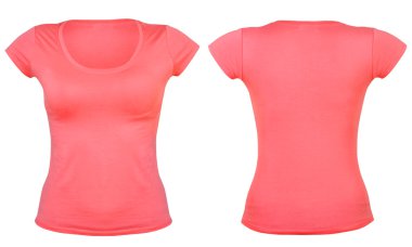 Front and back t-shirt clipart