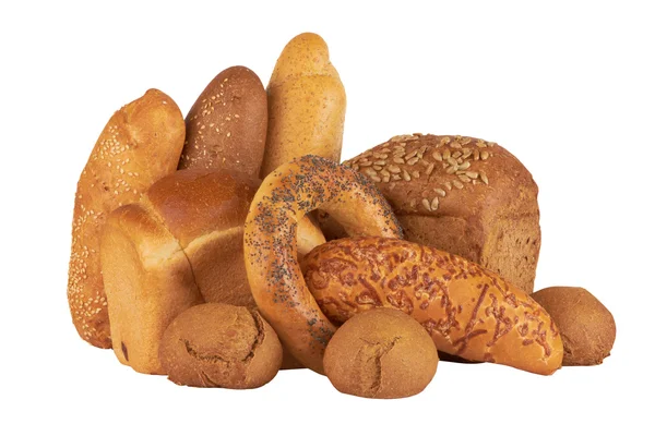 Grupo de diferentes productos de pan —  Fotos de Stock