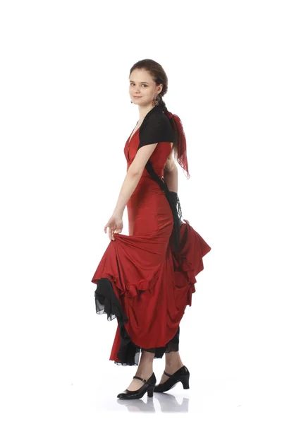 Gyönyörű flamenco táncos — Stock Fotó