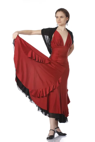 Nádherné flamenco tanečník — Stock fotografie
