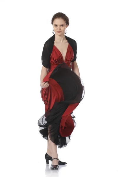 Beautiful flamenco dancer — Stock Photo, Image
