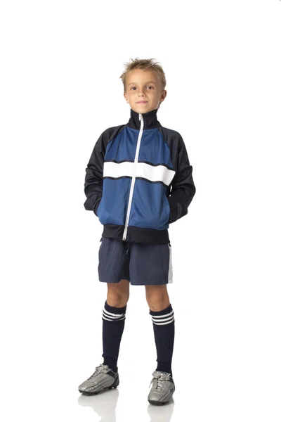 Jovem em uniforme de futebol — Fotografia de Stock