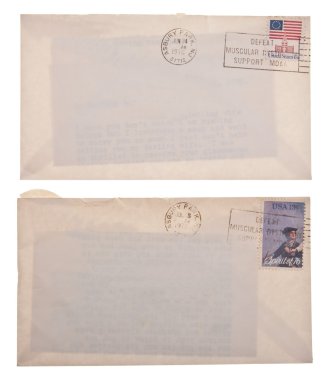 Two Letters from 1975 clipart