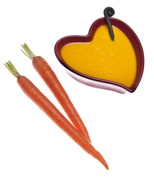 Ingwer- und Karottensuppe — Stockfoto
