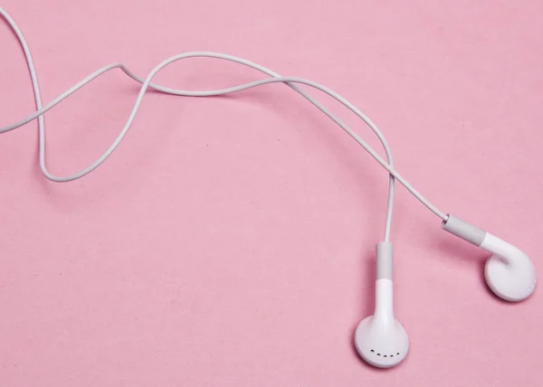 Headphones on Pink — Stock Photo, Image
