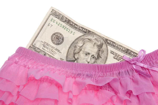 Ruffled Pink Panties — Stock Photo, Image