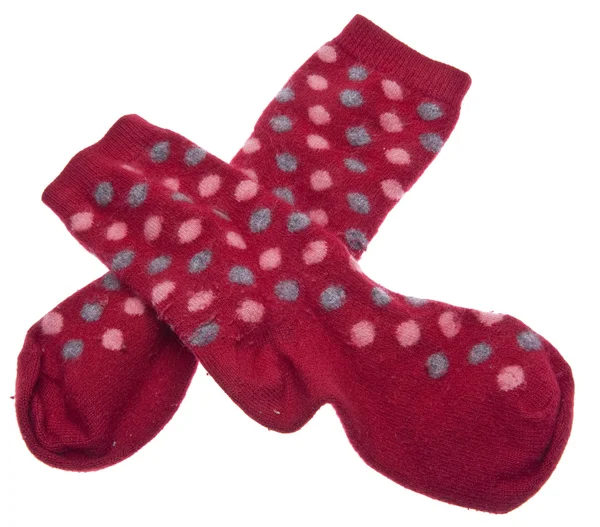 Par de meias vermelhas — Fotografia de Stock