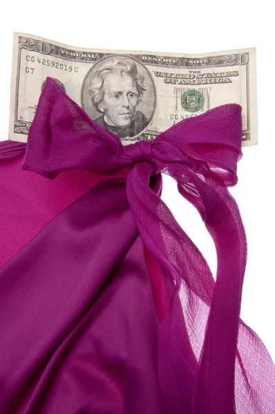 昂贵的紫色丝绸 — 图库照片