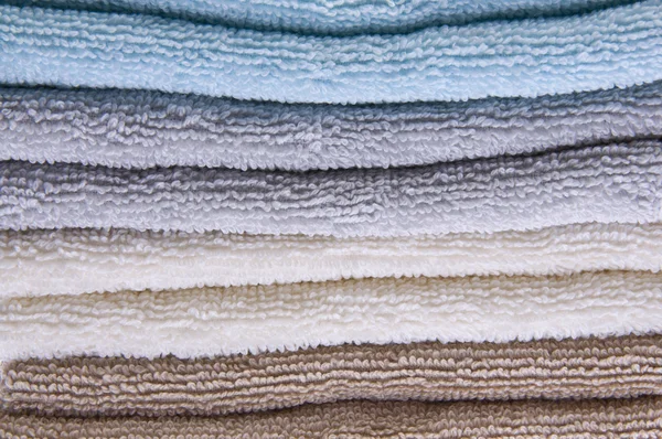Neutral Colored Bath Towels — Stock Photo, Image