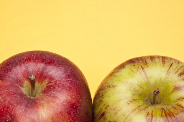 Apples on Yellow — Stock Photo, Image