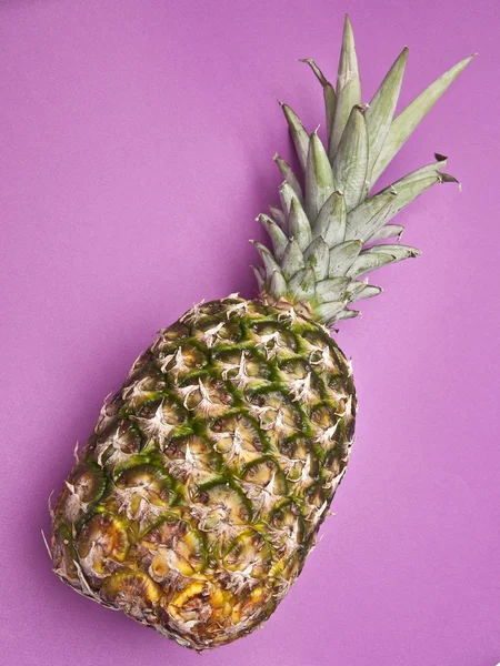Ananas på lila — Stockfoto