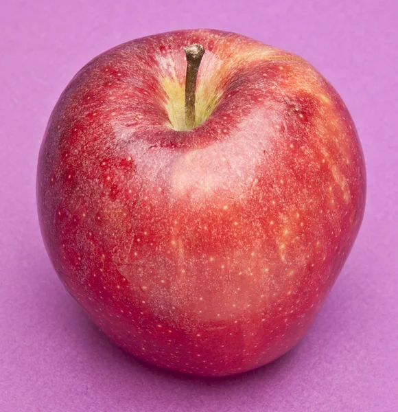 Apple op paars — Stockfoto