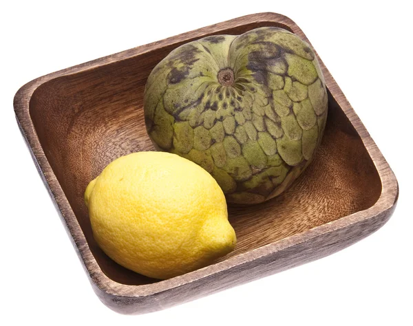 Zitrone und Cherimoya — Stockfoto