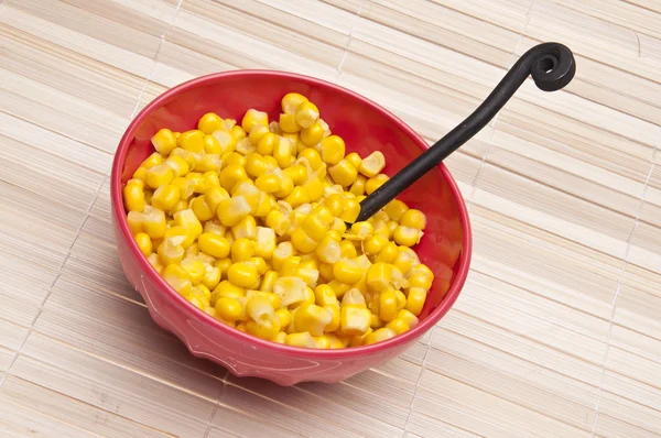 Bowl of Canned Corn — Stock Photo, Image