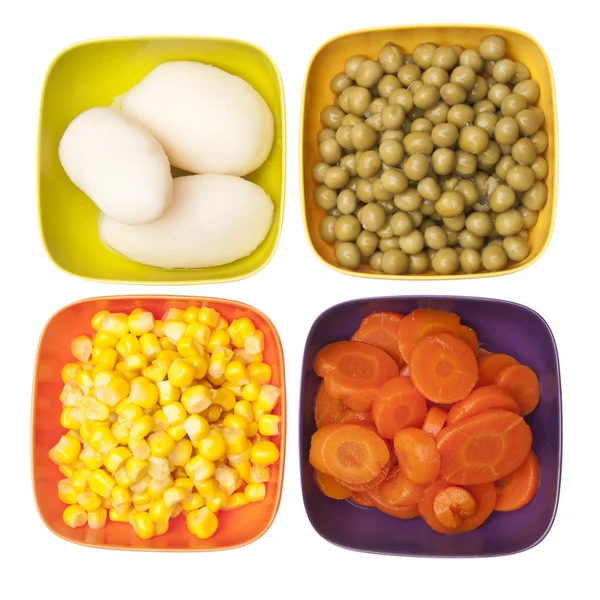 Pulserande konserverade grönsaker — Stockfoto