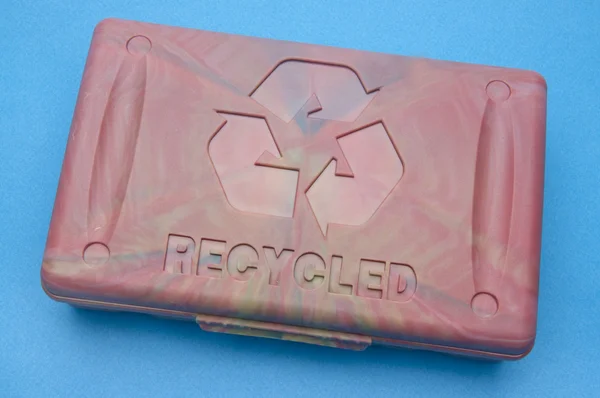 Caixa reciclada — Fotografia de Stock