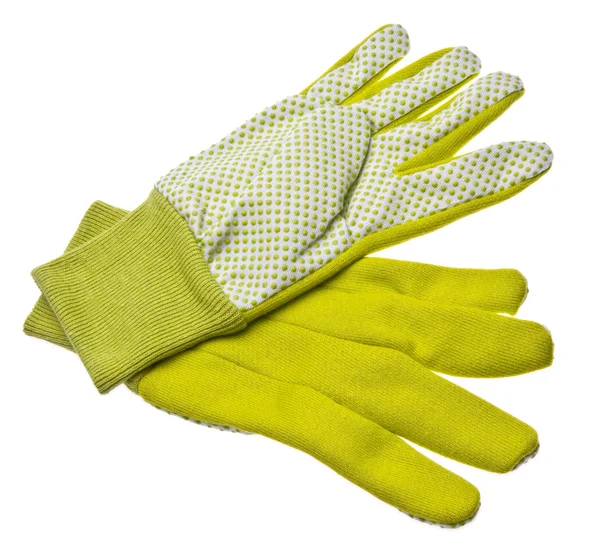 Pareja de guantes de jardinería — Foto de Stock