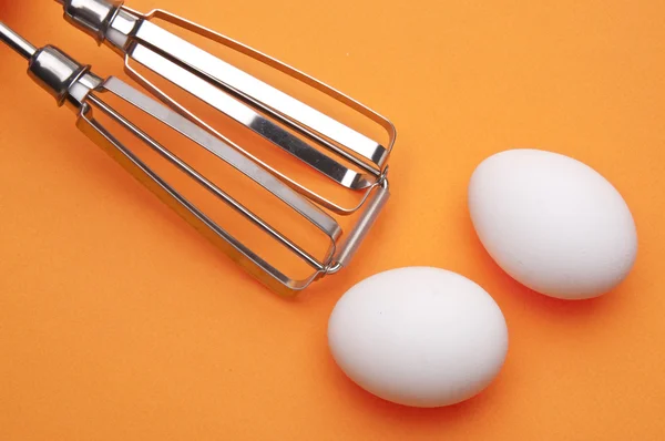 Eierbecher mit zwei Eiern — Stockfoto