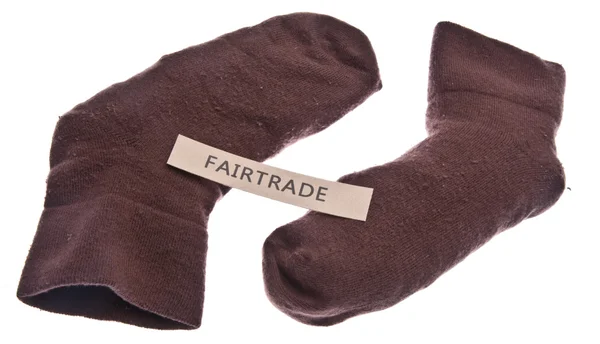 Begrip "fair trade kleding" — Stockfoto