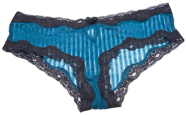 Blue Panties Isolated on White. — Stock Photo, Image
