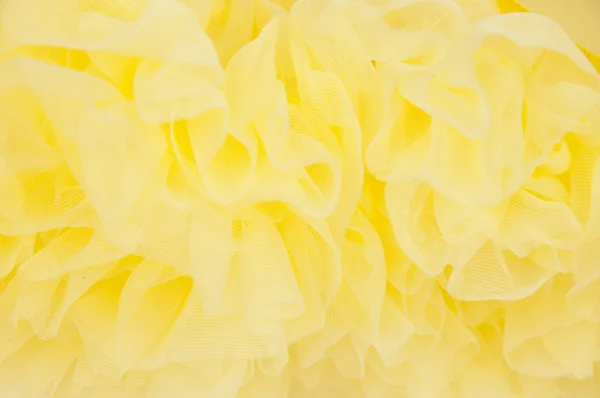 Yellow Tule Fabric Background — Stock Photo, Image