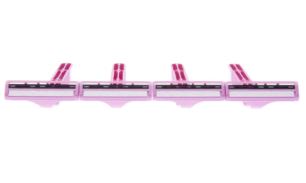 Pink Disposable Razors — Stock Photo, Image
