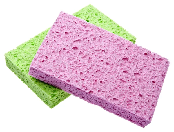 Green and Pink Sponge — Stock Photo, Image