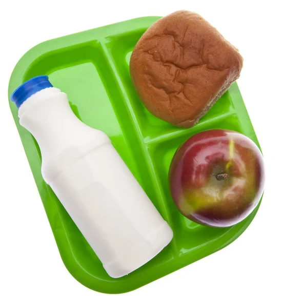 Egészséges iskolai ebéd — Stock Fotó