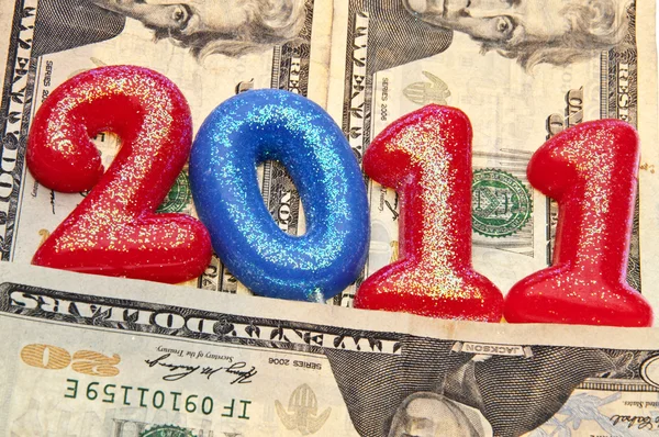 Заработать больше денег в 2011 году — стоковое фото