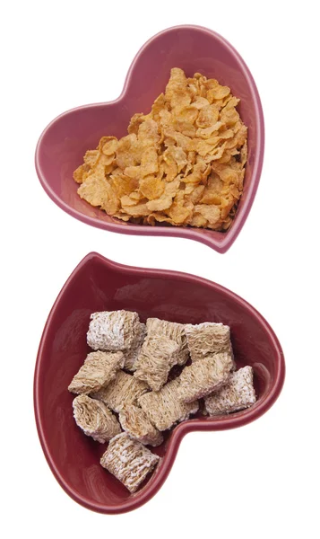 Healthy and Unhealthy Cereal — Stock Photo, Image