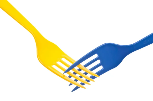 Vibrant Forks Entwined — Stock Photo, Image