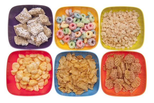 Variedad de cereales de desayuno —  Fotos de Stock