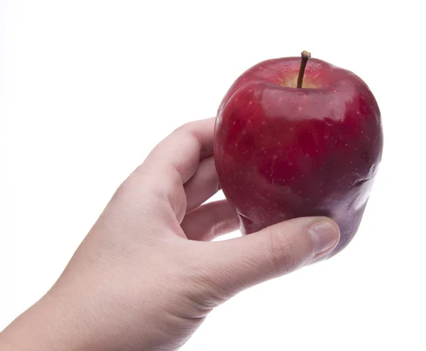 Pomme à la main — Photo