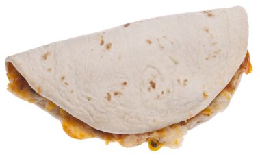 beyaz izole quesadilla