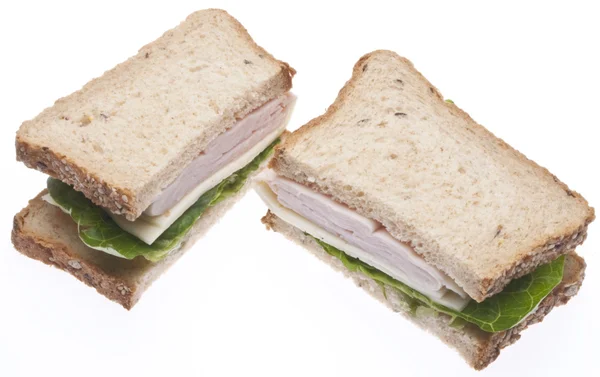 Gezonde kalkoen sandwich — Stockfoto