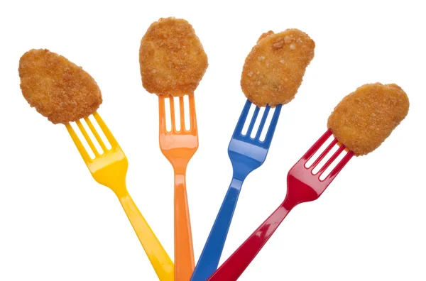 Nuggets de pollo amigables para niños — Foto de Stock