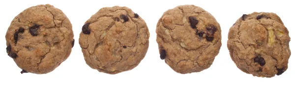 Cookies alla i en rad — Stockfoto