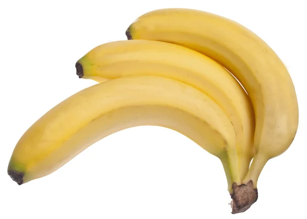 Mazzo di banane isolato su bianco — Foto Stock