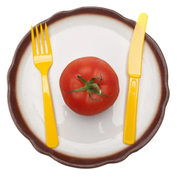 Lanche de tomate — Fotografia de Stock