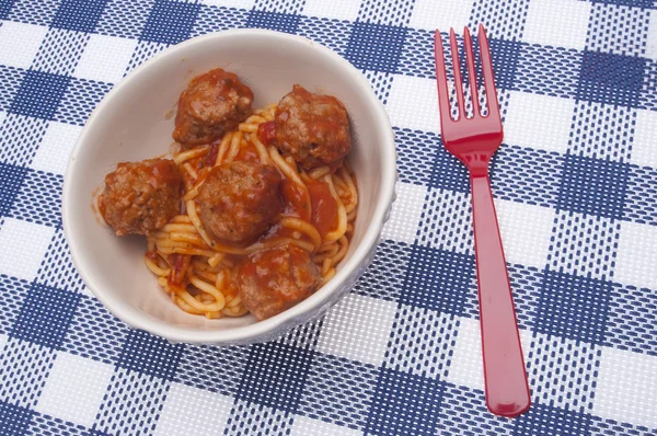 Espaguetis y albóndigas estadounidenses — Foto de Stock