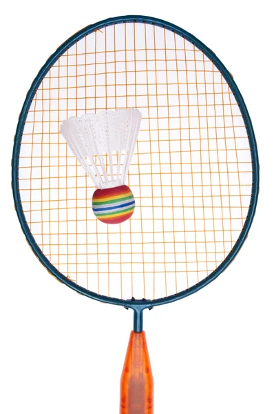 Canlı badminton ekipmanları — Stok fotoğraf