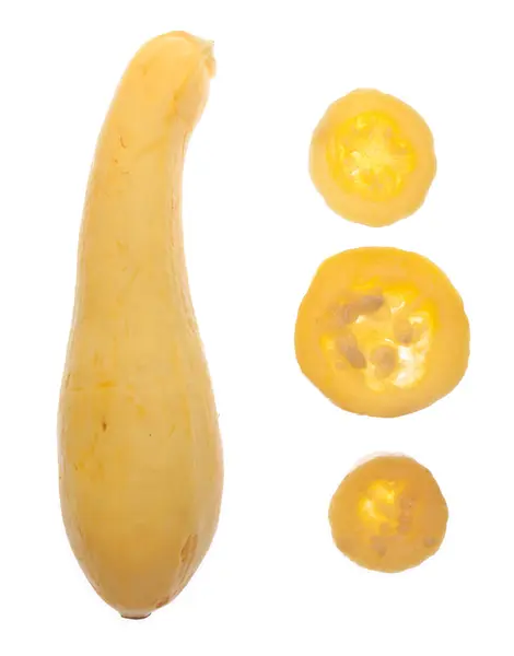Taze ve konserve sarı kabak — Stok fotoğraf