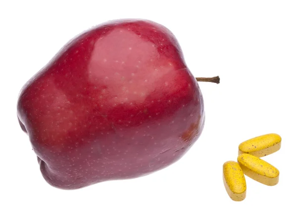 Manzana al día mantiene alejado al médico — Foto de Stock