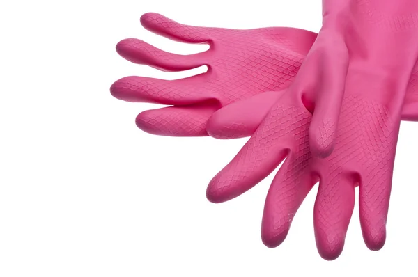 Růžové rukavice hranice — Stock fotografie