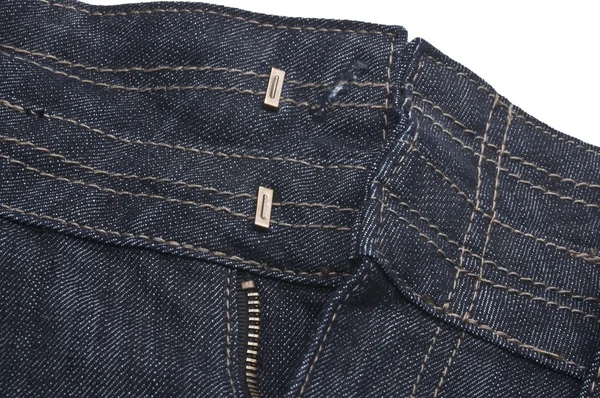 Modré džíny rozepnul — Stock fotografie