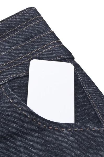 Visitkort i ficka — Stockfoto
