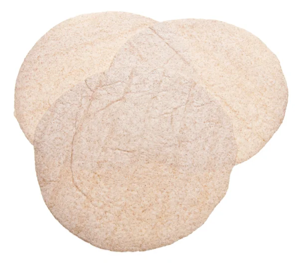 Mąki pszennej tortilli owinąć granicy z cliantro — Zdjęcie stockowe